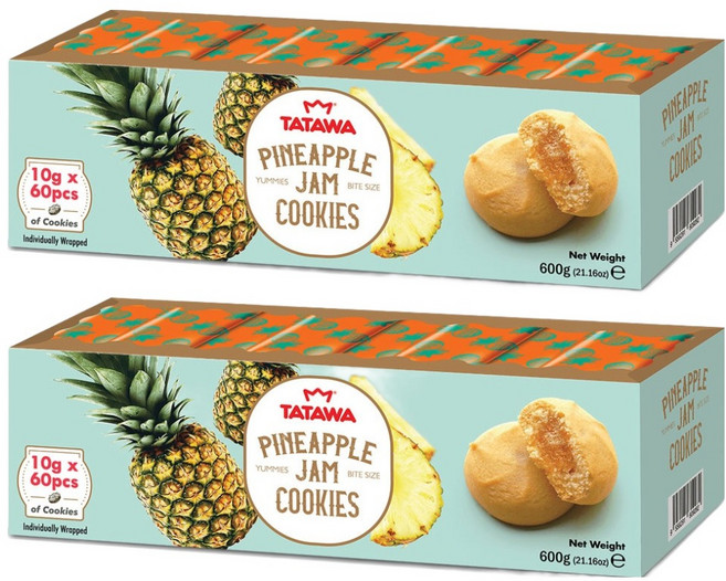 타타와 파인애플맛 쿠키 60p, 600g, 2개