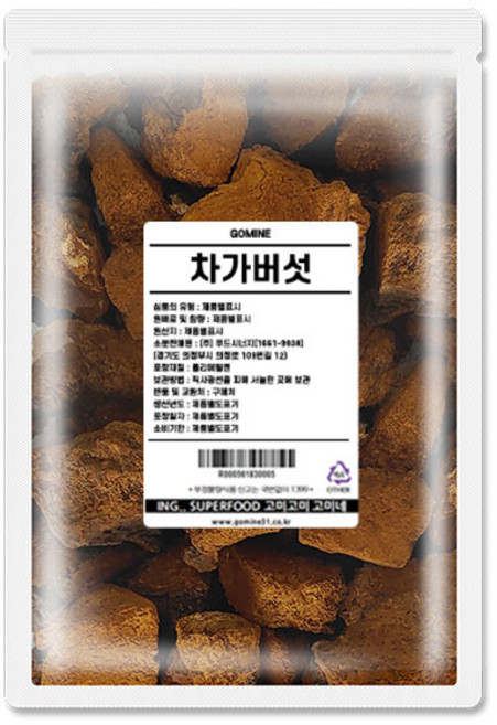 고미네 차가버섯, 1개, 1kg