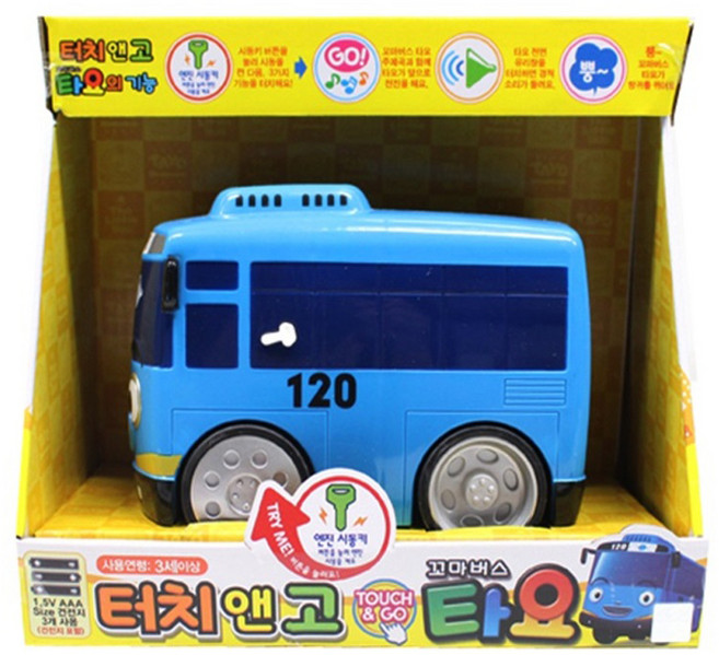 터치앤고 꼬마버스 타요, 혼합 색상, 1개