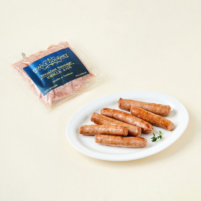 프랑스구르메 브렉퍼스트 소시지, 300g, 1개