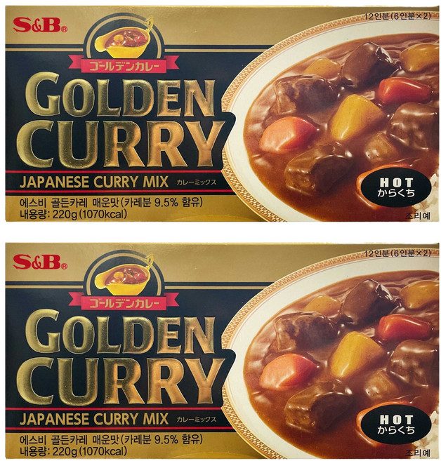 에스앤비골든 카레 매운맛, 220g, 2개
