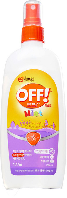 OFF 미스트액 모기기피제, 177ml, 1개