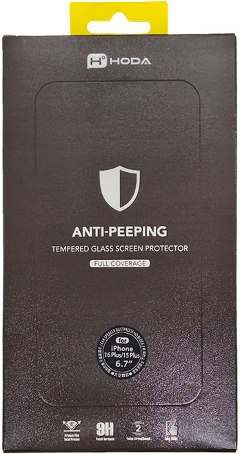 HODA 好貼 2.5D滿版黑防窺太空膜 0.33mm, 1個