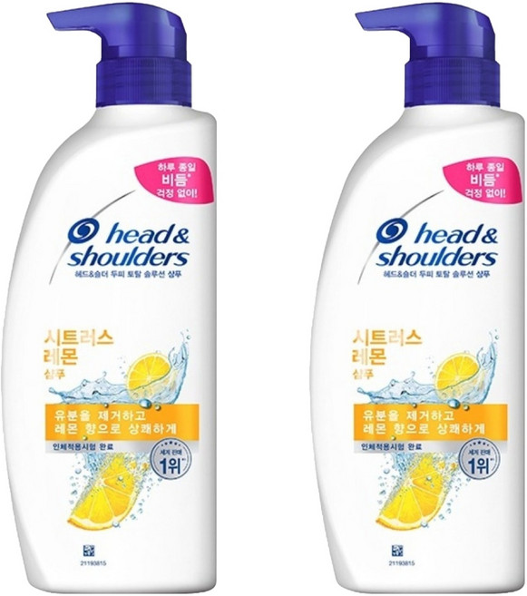 head&shoulders 海倫仙度絲 洗髮乳 柑橘檸檬, 2個, 520ml