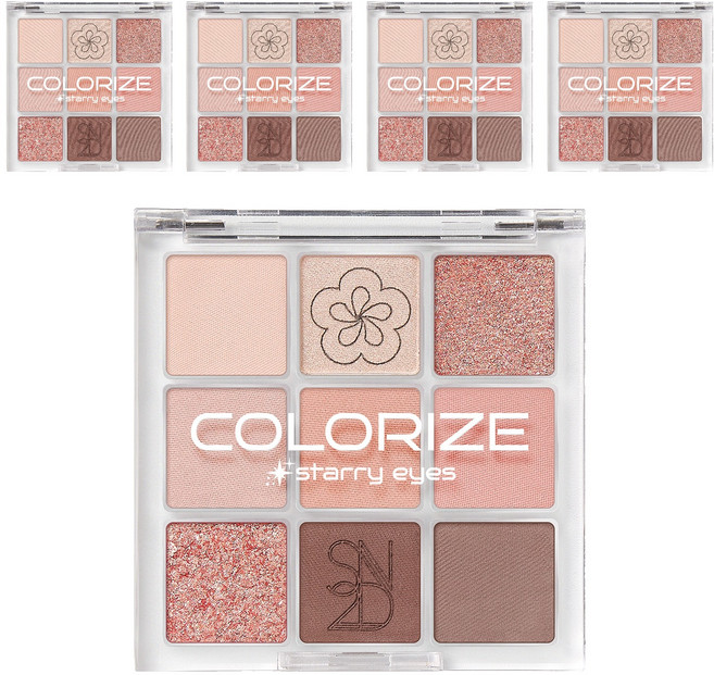 에스투엔디 컬러라이즈 스타리 아이즈 섀도우, 03 피치 블라썸, 5개