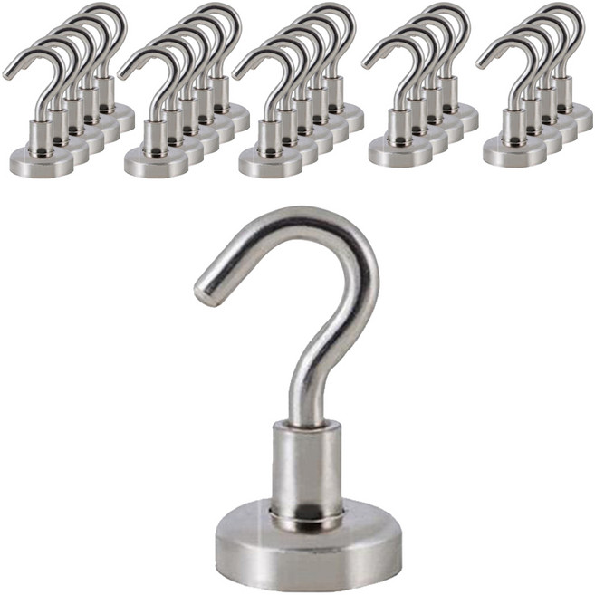 로지 초강력 네오디움 자석걸이 20mm, 24개