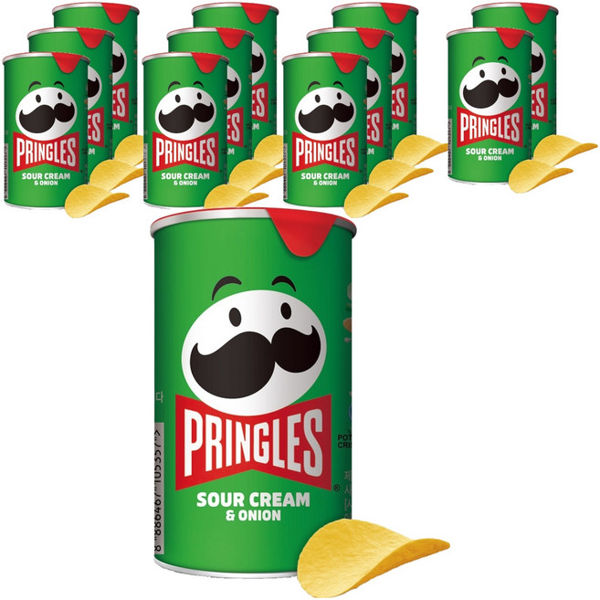 프링글스 사워크림 앤 어니언, 53g, 12개