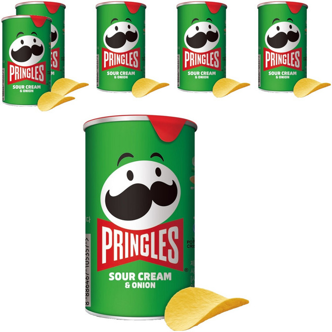 프링글스 사워크림 앤 어니언, 53g, 6개