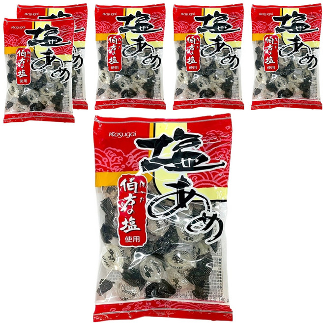 카수가이 시오아메 소금사탕, 140g, 6개