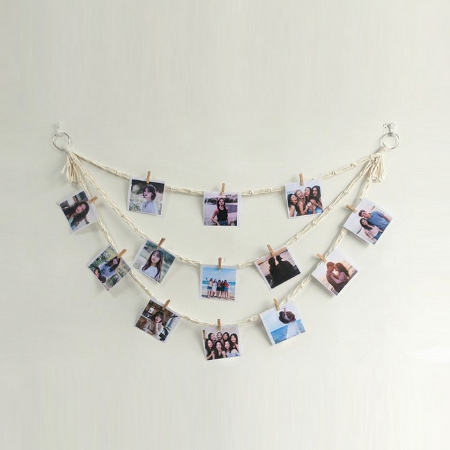 제이브 사진 걸이 감성 벽장식, 아이보리