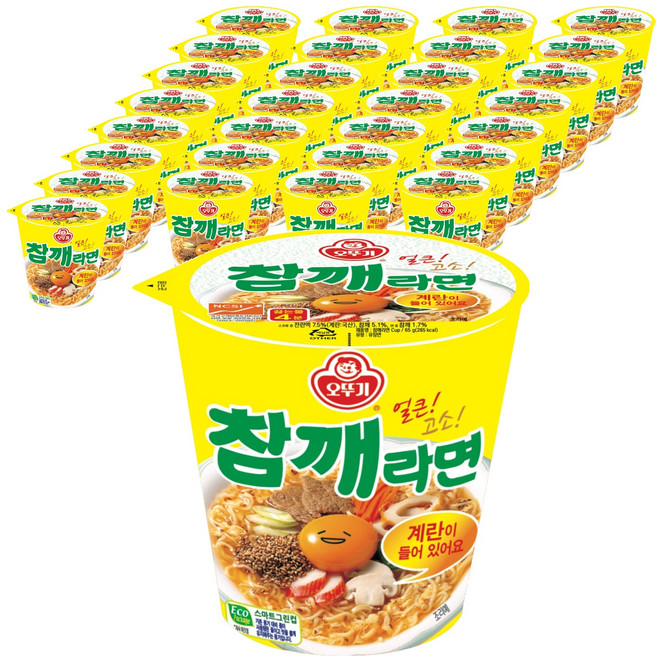 오뚜기 참깨라면 컵 65g, 30개