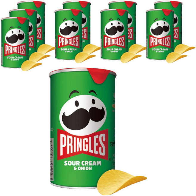 프링글스 사워크림 앤 어니언, 53g, 10개