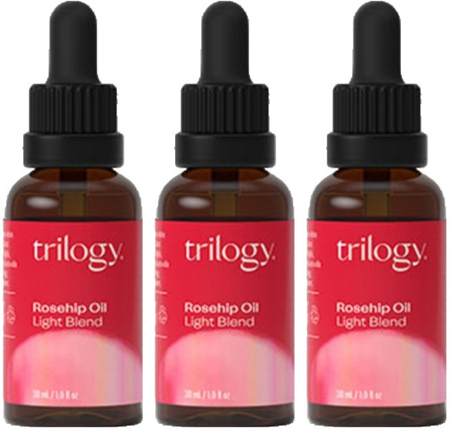 트릴로지 로즈힙오일 라이트 블렌드, 30ml, 3개