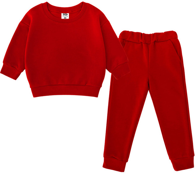 키즈크루 아동용 무지 트레이닝 상하의 세트