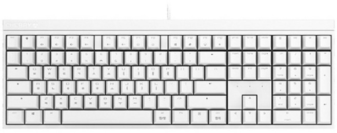 CHERRY 機械式有線鍵盤, 白色, CHERRY MX BOARD 2.0S
