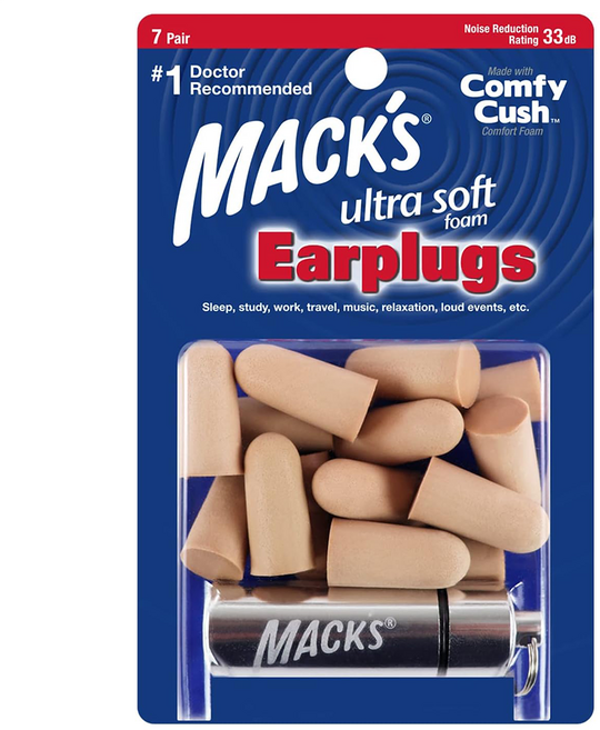 MACK'S 美國 泡棉耳塞 香檳金色, 7副, 1組