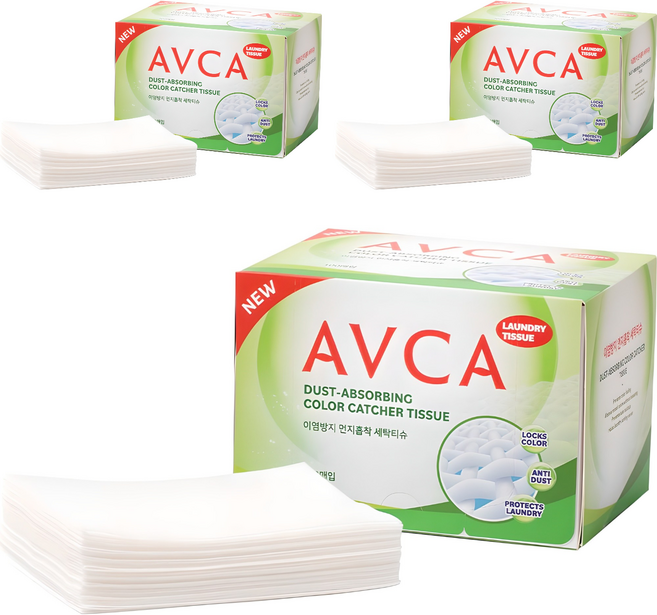 아브카 이염방지 먼지흡착 세탁티슈, 100개입, 3개