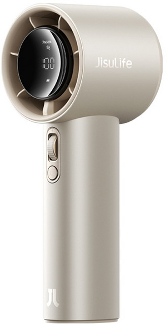 지수라이프 BLDC LED 미니 휴대용 무선 선풍기, Handheld Fan Pro1 S, 샴페인브라운