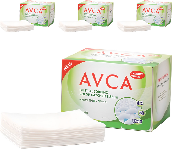 아브카 이염방지 먼지흡착 세탁티슈, 100개입, 4개