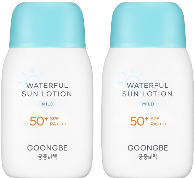 궁중비책 워터풀 유아 선로션 마일드 SPF50+ PA++++, 80g, 2개