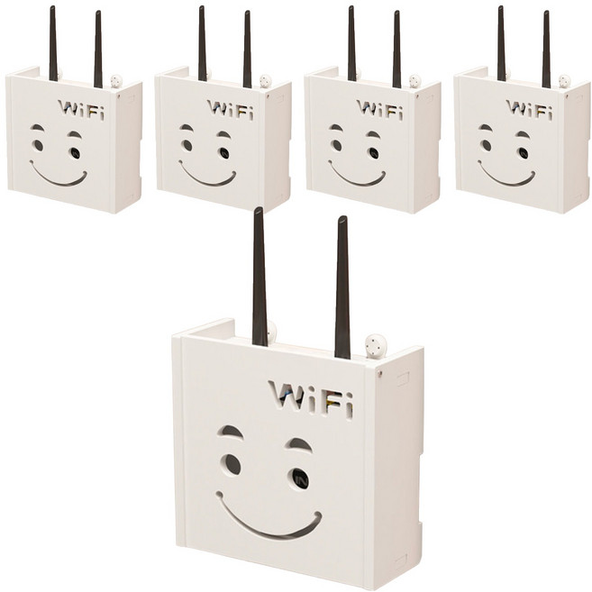 로커스 공유기 셋톱박스 와이파이 멀티탭 정리함 type 4 S, 5개