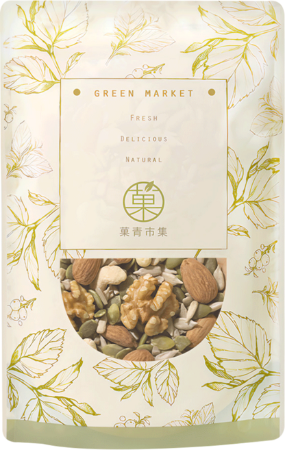GreenMarket 菓青市集 元氣綜合堅果 低溫烘焙/無調味/原味, 230g, 1包