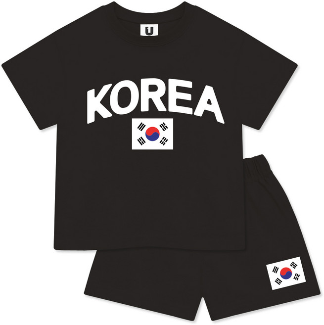리틀래빗 아동용 코리아 여름 반팔 상하 세트