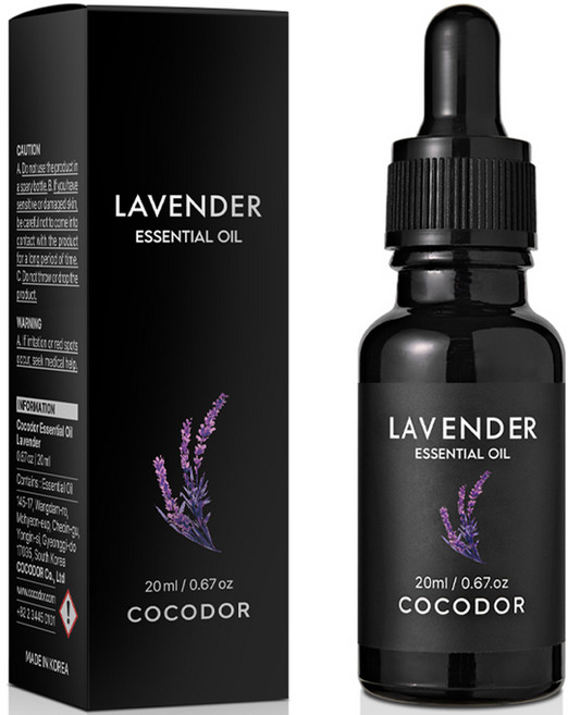코코도르 비건 아로마 에센셜 오일, 라벤더, 20ml, 1개