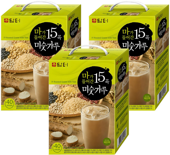 담터 마가 들어간 15곡 미숫가루, 800g, 3개