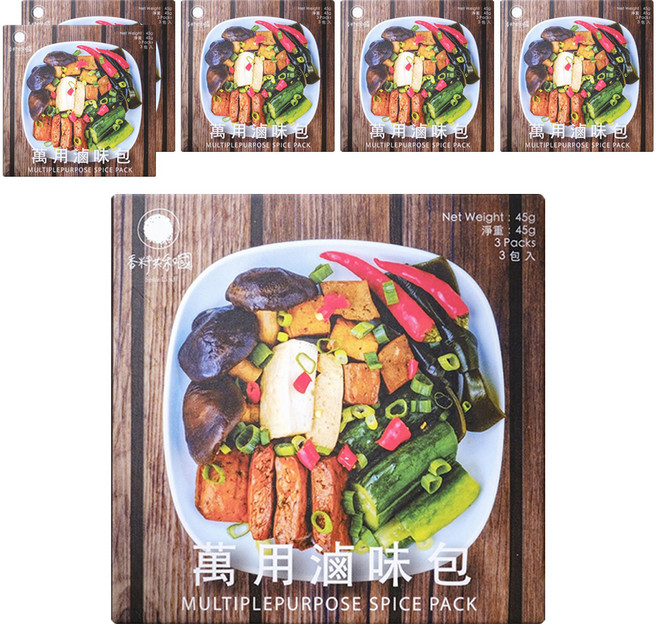 香料共和國 萬用滷味包, 45g, 6入