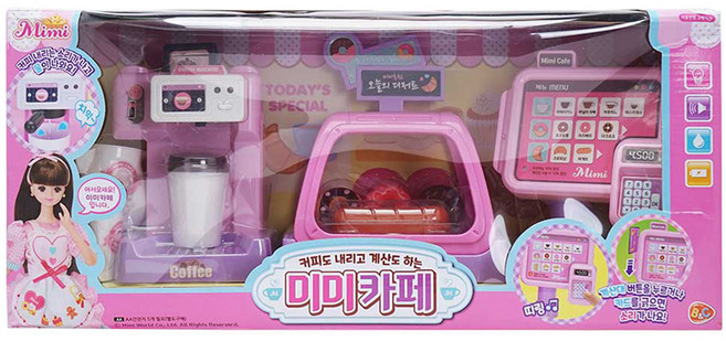 비앤씨 미미카페 주방놀이, 혼합색상, 1세트