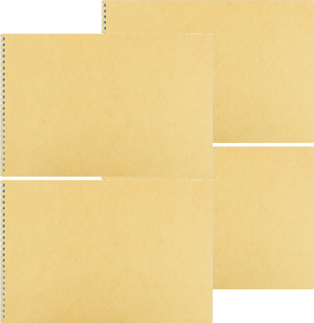 珠友文化 13K雙圈繪圖本 40張 NQ-63303-02 30.2 x 21.4 x 1cm, 4本, 牛皮