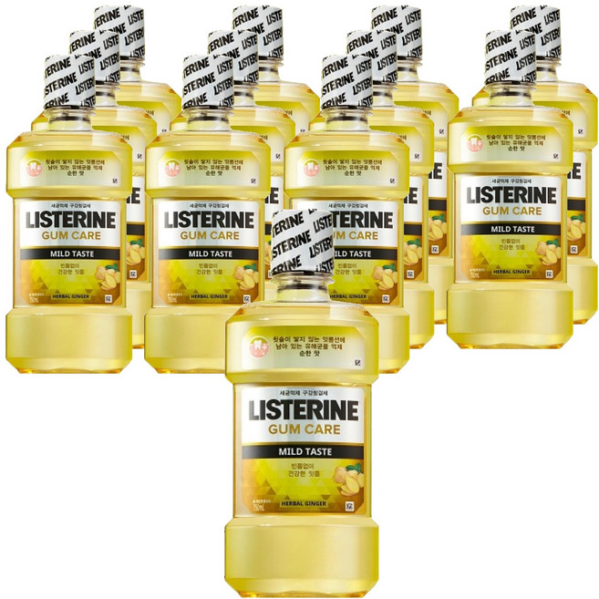 리스테린 검케어 마일드 구강청결제, 1L, 12개