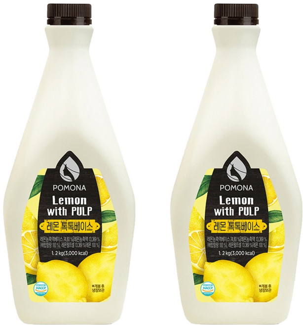 포모나 레몬 톡톡베이스, 1.2kg, 2개