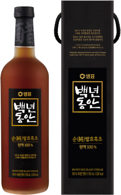 백년동안 순 발효 흑초 원액, 750ml, 1개