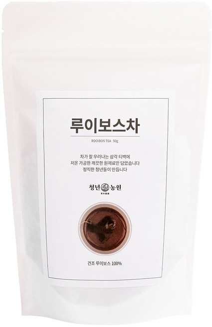 청년농원 저온가공 루이보스차 삼각티백, 1g, 50개입, 1개