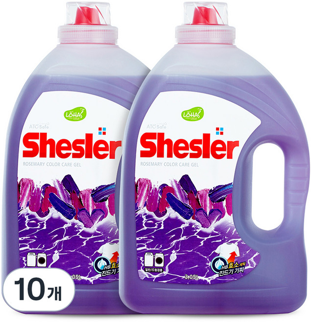 쉬슬러 액상세제 로즈마리 본품, 3.05L, 10개