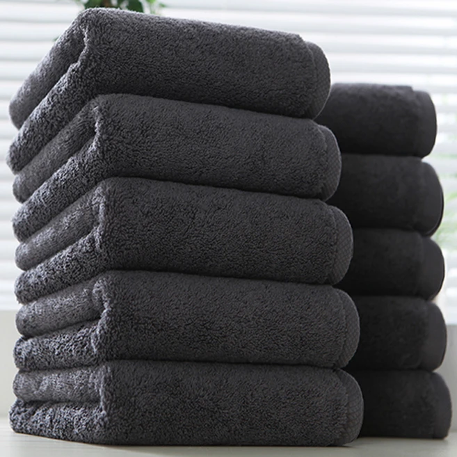 코튼클라우드 호텔수건 200g 40수 코마사, 그레이, 10개 - 쿠팡