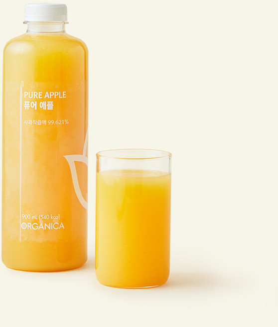 저스트주스 올가니카 퓨어 애플 주스, 900ml, 1병