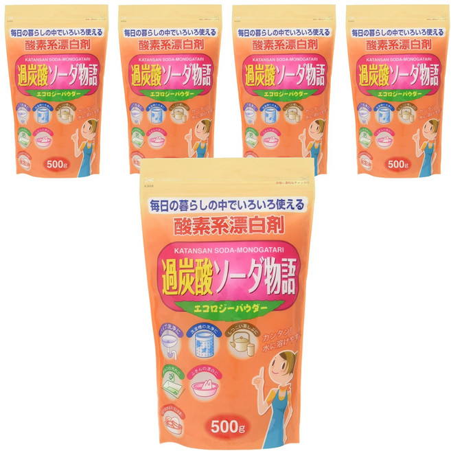 Kiyou 除虫菊 過碳酸鈉物語多功能清潔劑, 500g, 5包