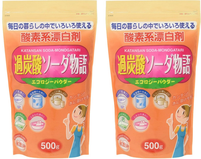 Kiyou 除虫菊 過碳酸鈉物語多功能清潔劑, 500g, 2包