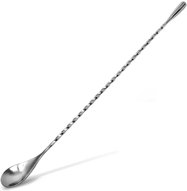 그란츠 스텐 롱 칵테일 바 스푼 머들러, 실버, 1개