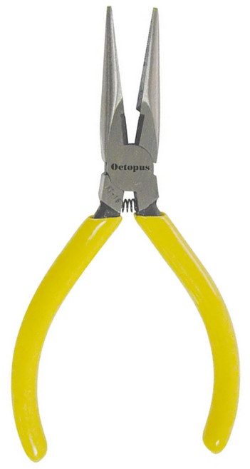 Octopus 章魚牌 尖口鉗 KT-16 125mm 有牙 附彈簧 剪斷功能 電子/模型/美勞/飾品/珠寶用, 1支