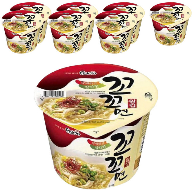 팔도 꼬꼬면 왕컵 105g, 8개