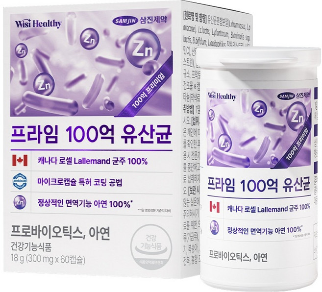 위시헬씨 프라임 100억 유산균 18g, 60회분, 1개