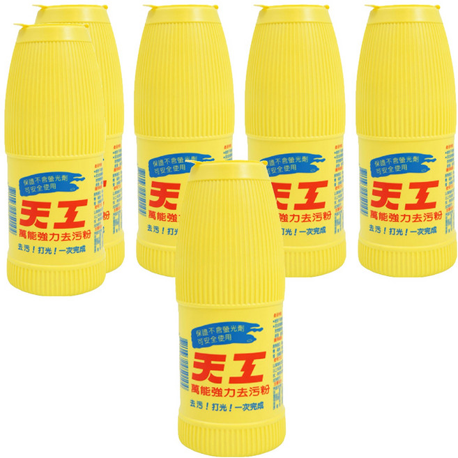 天工 萬能強力去汙粉 不含螢光劑 去汙打光一次完成, 600g, 6瓶
