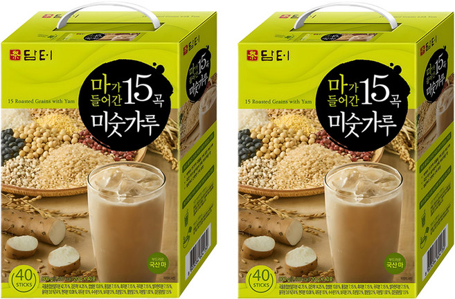 담터 마가 들어간 15곡 미숫가루, 800g, 2개