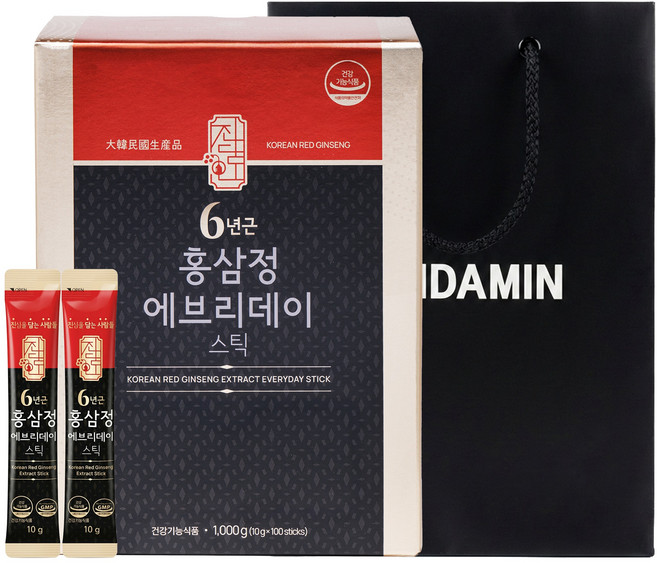 진담인 6년근 홍삼정 에브리데이 스틱 100p, 1kg, 1개