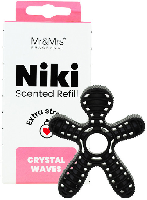 Mr&Mrs FRAGRANCE Niki 車用芳香劑補充包, 水晶波浪, 1個