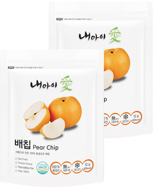 내아이애 과일 배칩, 12g, 2개
